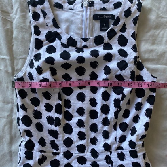 White House Black Market White Polka Dot Dress▪6 - Picture 5 of 6